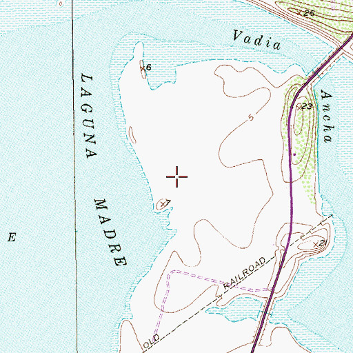Topographic Map of City of Port Isabel, TX