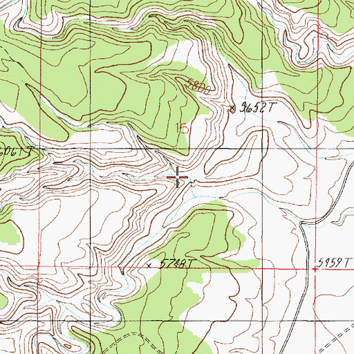 Topographic Map of Basin Canyon, AZ