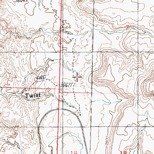 Topographic Map of City of La Verkin, UT