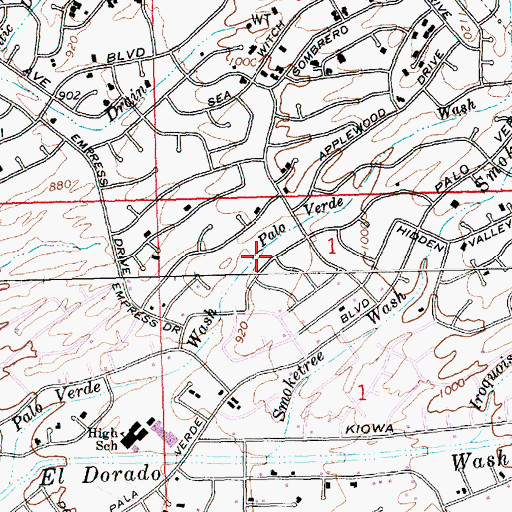 Topographic Map of City of Lake Havasu City, AZ