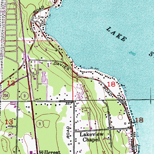 Topographic Map of City of Lake Stevens, WA