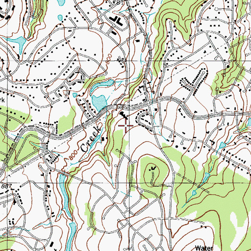 Topographic Map of City of Lakeway, TX