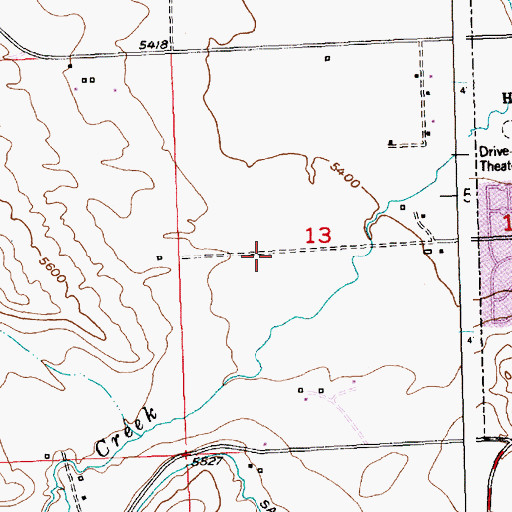 Topographic Map of City of Lander, WY