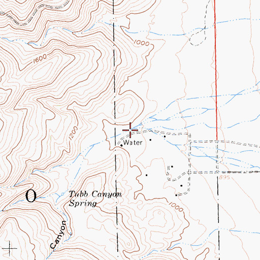 Topographic Map of Culp Canyon, CA