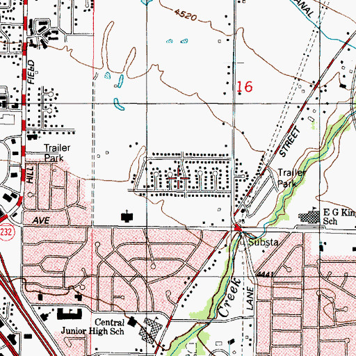 Topographic Map of City of Layton, UT