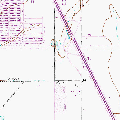 Topographic Map of City of League City, TX
