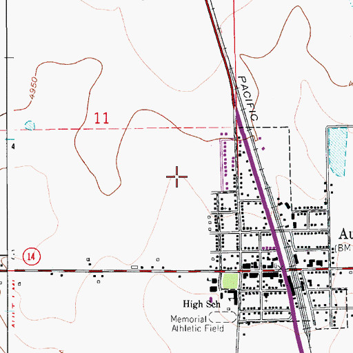 Topographic Map of Town of Ault, CO