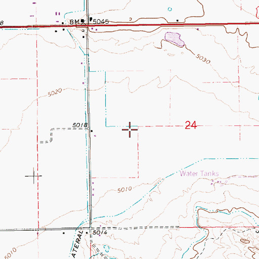 Topographic Map of Town of Ballard, UT