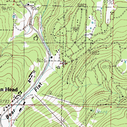 Topographic Map of Town of Brian Head, UT