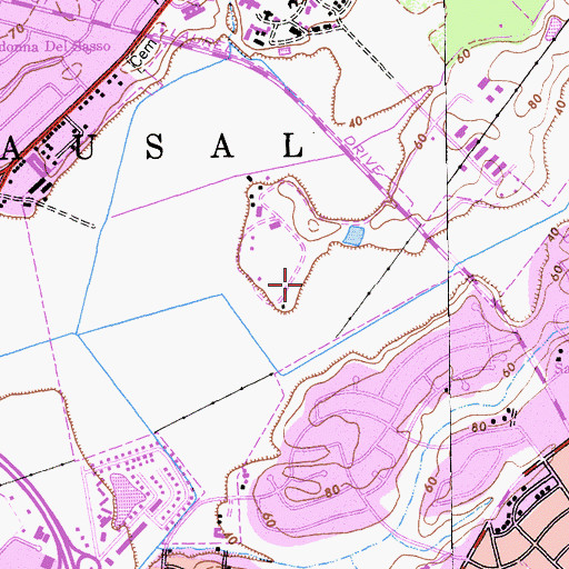 Topographic Map of City of Salinas, CA