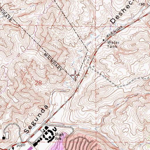 Topographic Map of City of San Clemente, CA