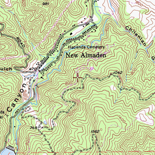 Topographic Map of City of San Jose, CA