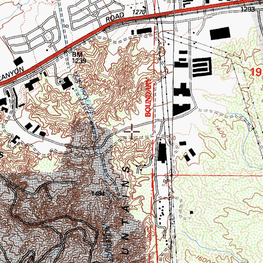 Topographic Map of City of Santa Clarita, CA