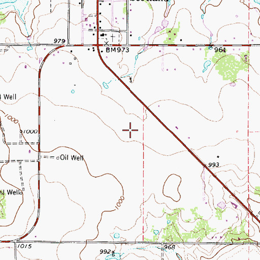 Topographic Map of City of Scotland, TX