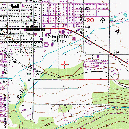 Topographic Map of City of Sequim, WA