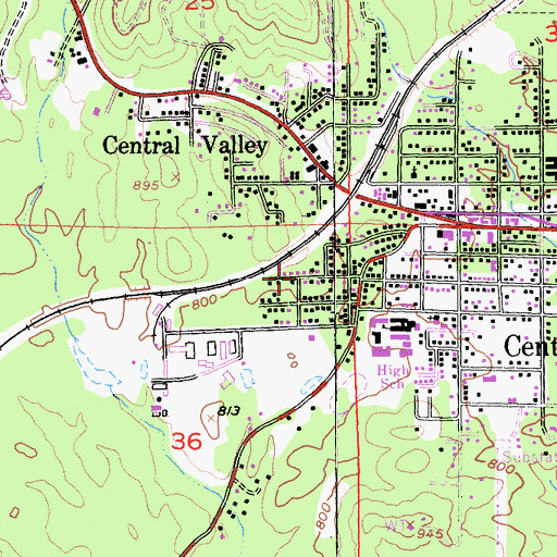 Topographic Map of City of Shasta Lake, CA