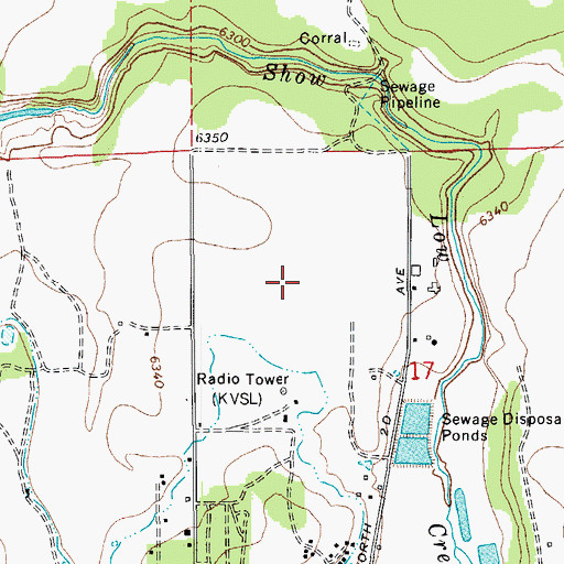 Topographic Map of City of Show Low, AZ