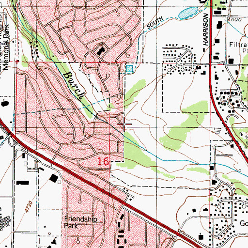 Topographic Map of City of South Ogden, UT