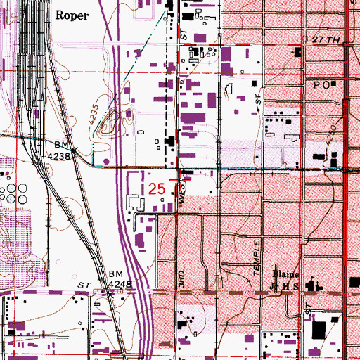 Topographic Map of City of South Salt Lake, UT