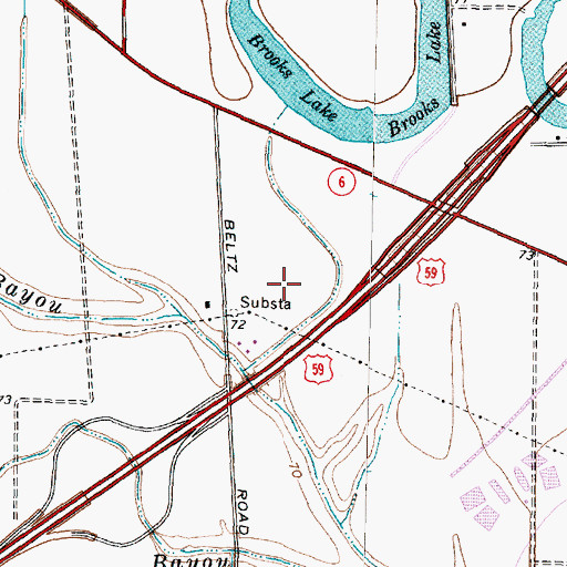 Topographic Map of City of Sugar Land, TX