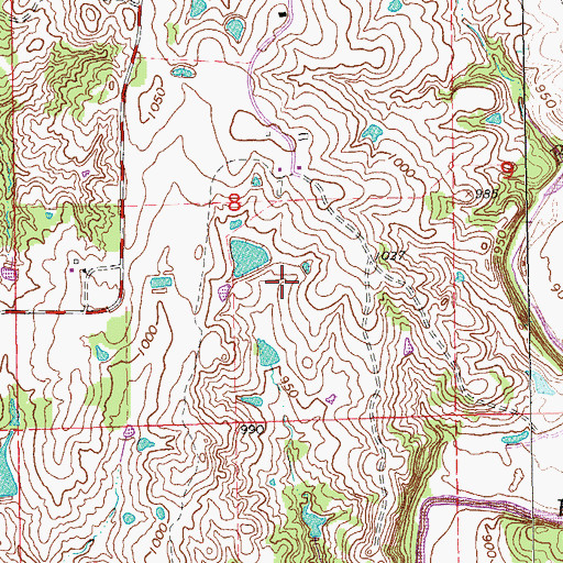 Topographic Map of City of Sulphur, OK