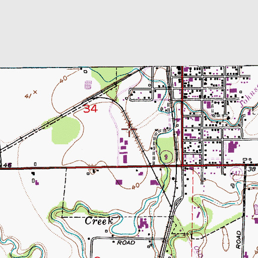 Topographic Map of City of Sumas, WA