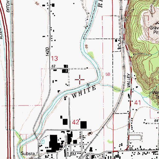 Topographic Map of City of Sumner, WA