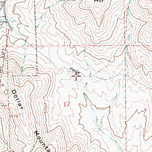 Topographic Map of City of Sun Valley, ID