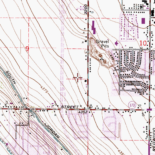 Topographic Map of City of Taylorsville, UT