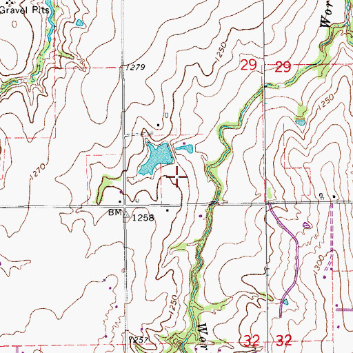 Topographic Map of City of Tuttle, OK