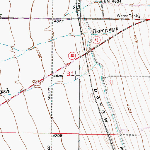 Topographic Map of City of West Jordan, UT