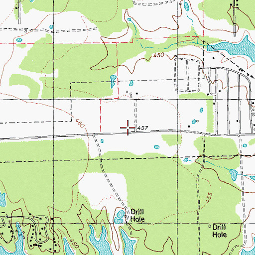 Topographic Map of City of West Tawakoni, TX