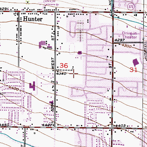 Topographic Map of City of West Valley City, UT