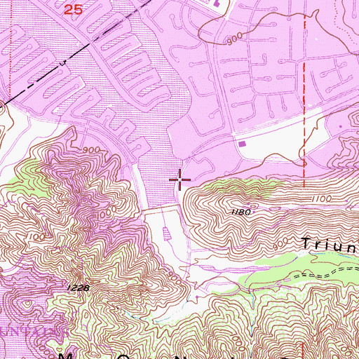Topographic Map of City of Westlake Village, CA