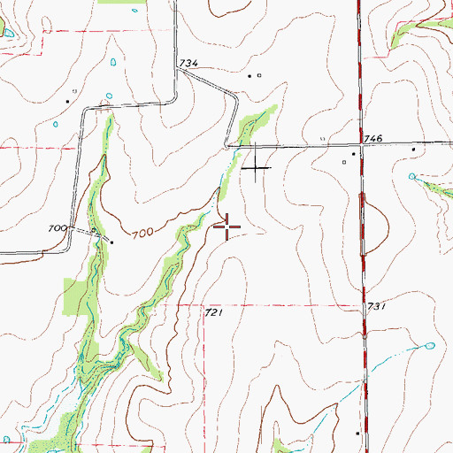 Topographic Map of City of Weston, TX