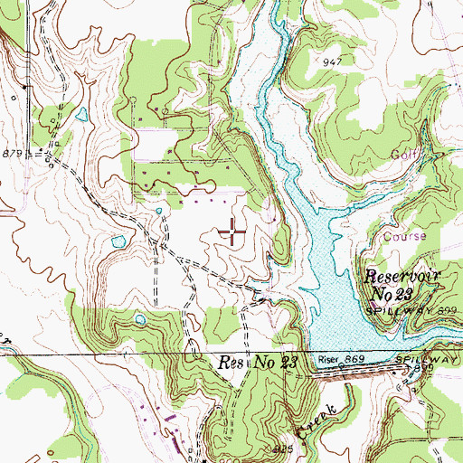 Topographic Map of City of Willow Park, TX