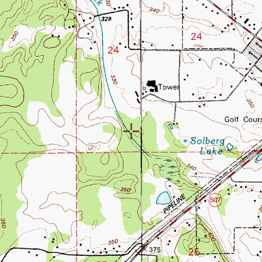 Topographic Map of City of Yelm, WA