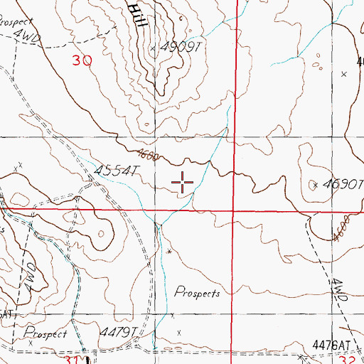 Topographic Map of City of Yerington, NV
