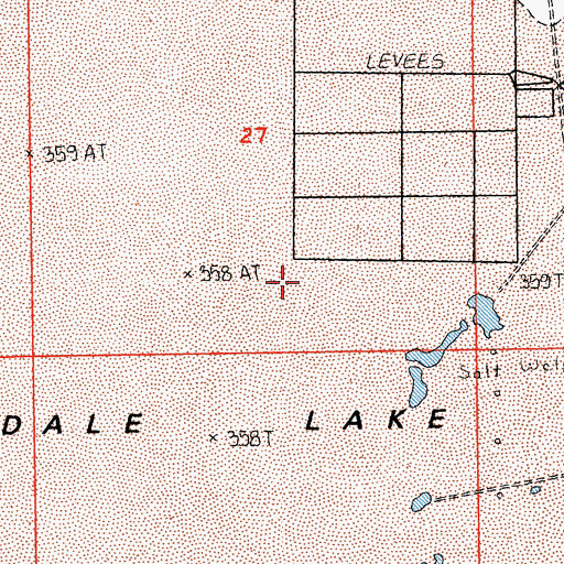 Topographic Map of Dale Lake, CA