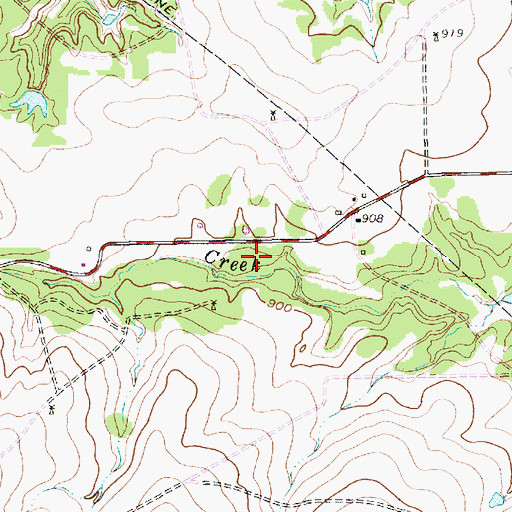 Topographic Map of Town of Annetta South, TX