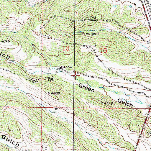 Topographic Map of Town of Dewey-Humboldt, AZ