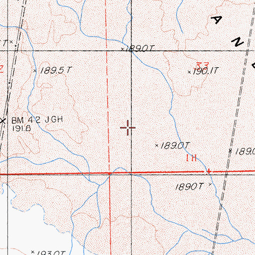 Topographic Map of Danby Lake, CA
