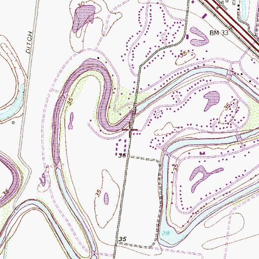 Topographic Map of Town of Rancho Viejo, TX