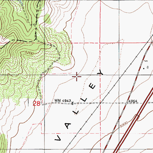 Topographic Map of Town of Rocky Ridge, UT