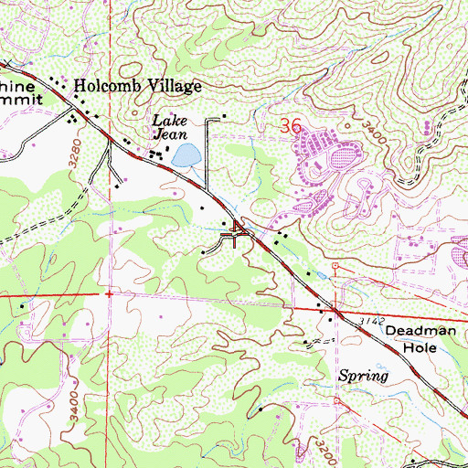 Topographic Map of Dark Canyon, CA