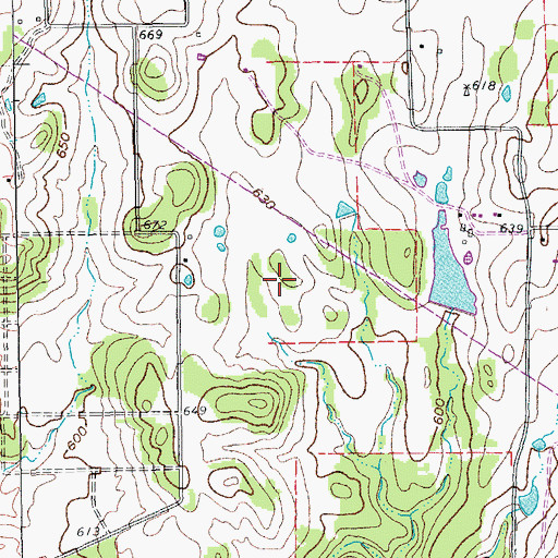 Topographic Map of Town of Flower Mound, TX