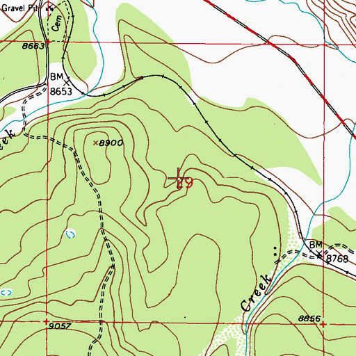 Topographic Map of Town of Fraser, CO