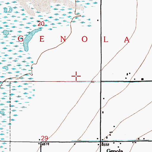 Topographic Map of Town of Genola, UT