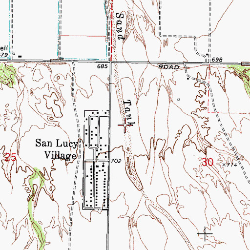 Topographic Map of Town of Gila Bend, AZ