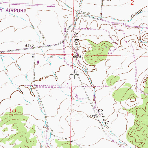 Topographic Map of Town of Gypsum, CO
